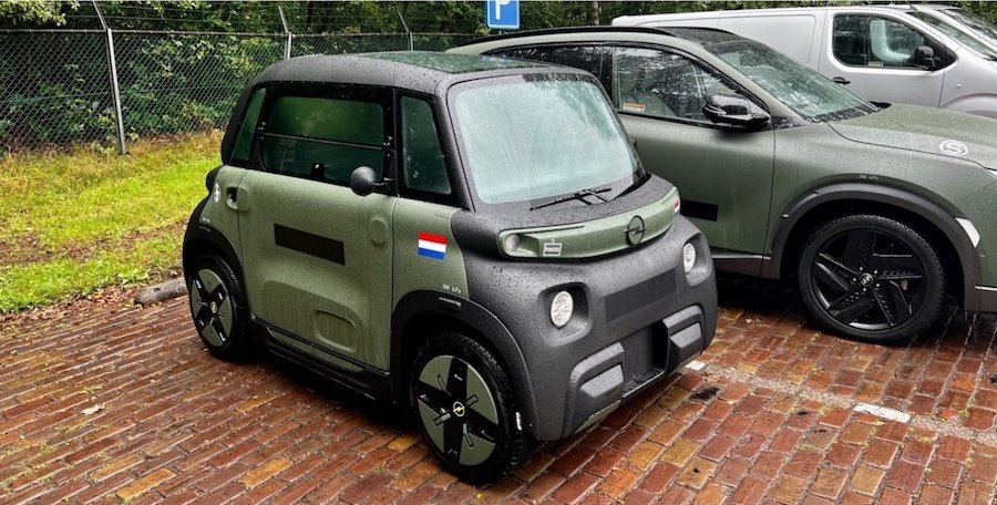 Малыш цвета хаки: Opel создал 2,4-метровый военный электромобиль