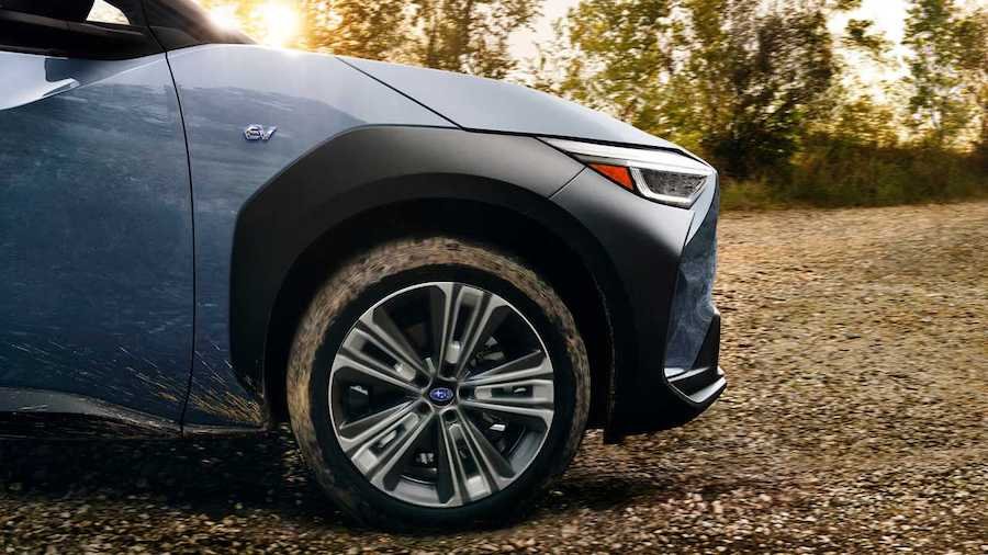 2023 Subaru Solterra Teased For The Last Time, Shows Chunky Wheel Arch