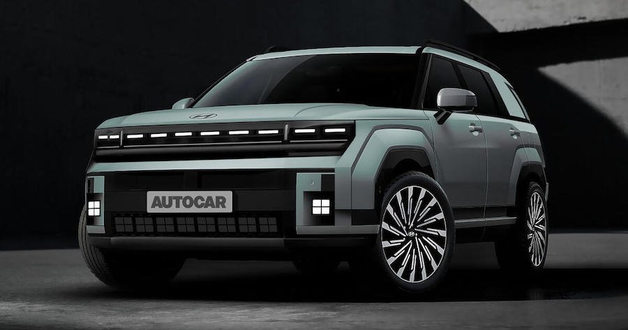 2026 Hyundai Tucson render by Autocar