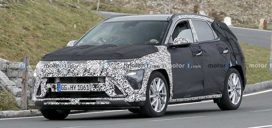New Hyundai Kona Spied With Less Camouflage Shows Quirky Details