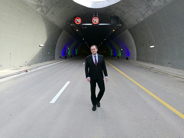 Состоялась церемония открытия туннелей Арэль в районе шоссе №1