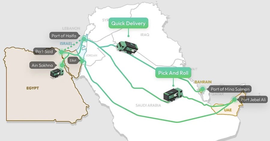 בזמן המלחמה: זינוק של 256% בקו המשאיות מהמפרץ לארץ
