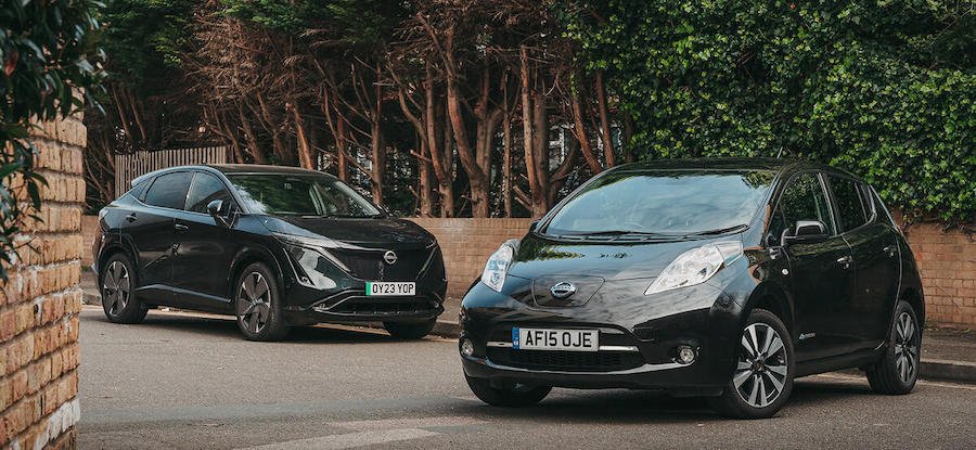 Nissan Ariya vs Mk1 Leaf: How far have EVs come in a decade?