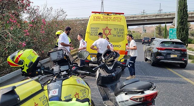 ДТП на развязке Ганот, 12.08.2025