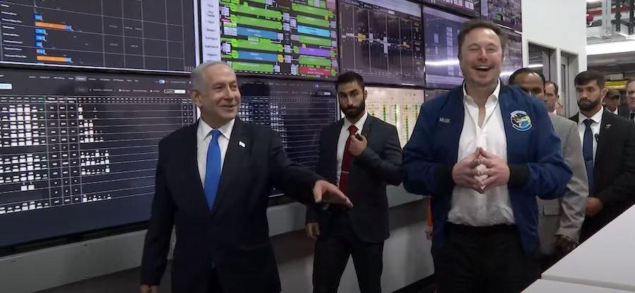 Tesla's Elon Musk and Israel's Benjamin Netanyahu Ride Together in the Cybertruck