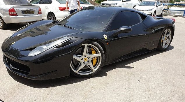 Полиция конфисковала у жителя Байяды, лишенного прав, Ferrari стоимостью 1,3 млн шекелей