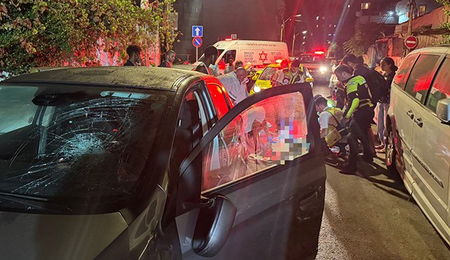 ДТП на улице Эльякум в Тель-Авиве, 13.08.2025