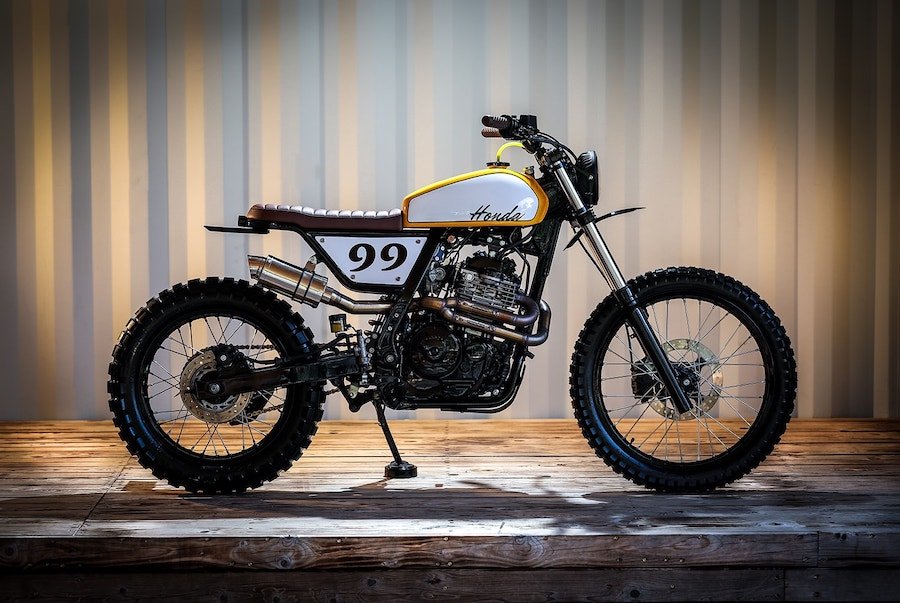 Honda NX650 Mustard