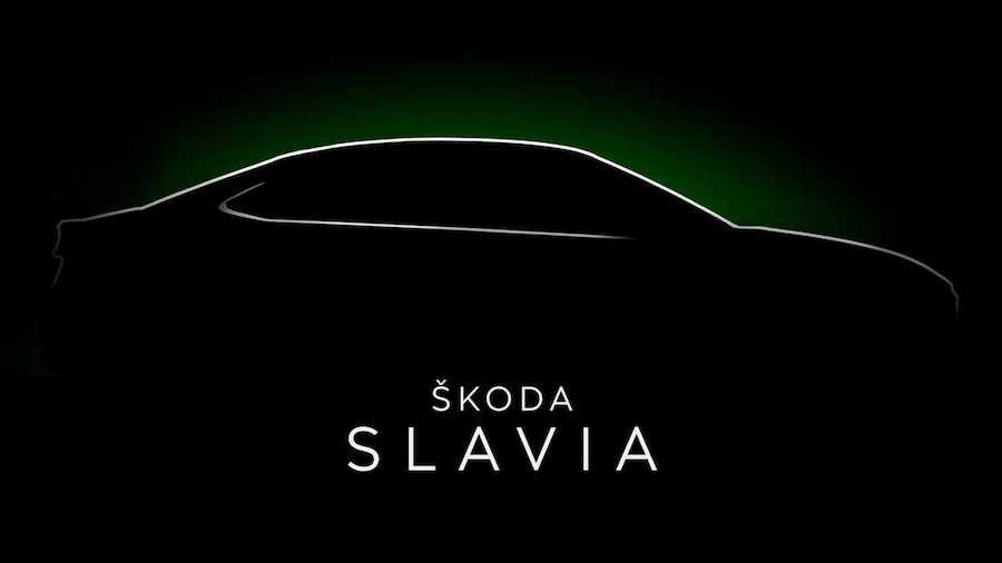 Skoda Slavia Teased For First Time, Will Debut This Winter