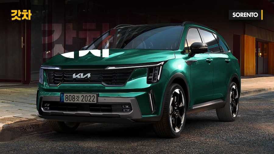 2024 Kia Sorento Facelift Rendering Takes After The First Spy Shots