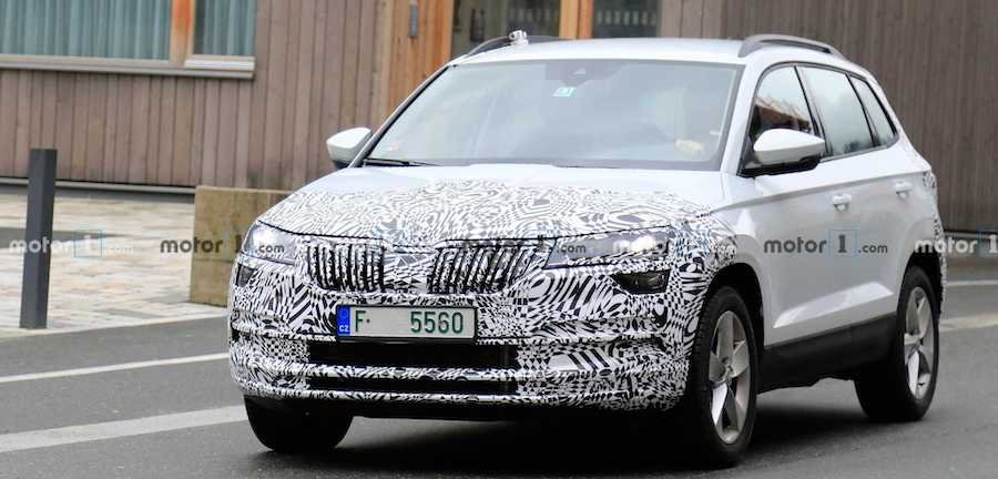 Skoda Karoq Facelift Spied For The First Time