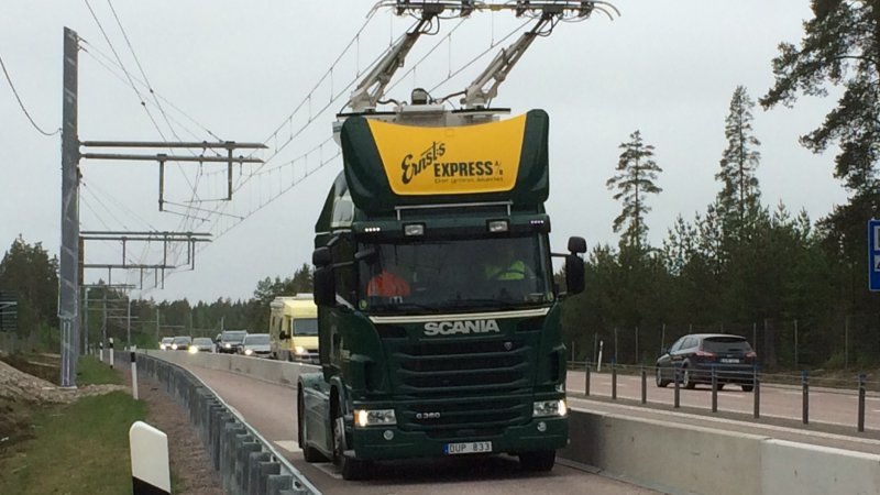 Sweden Testing Electric Trucks On Wired Roads