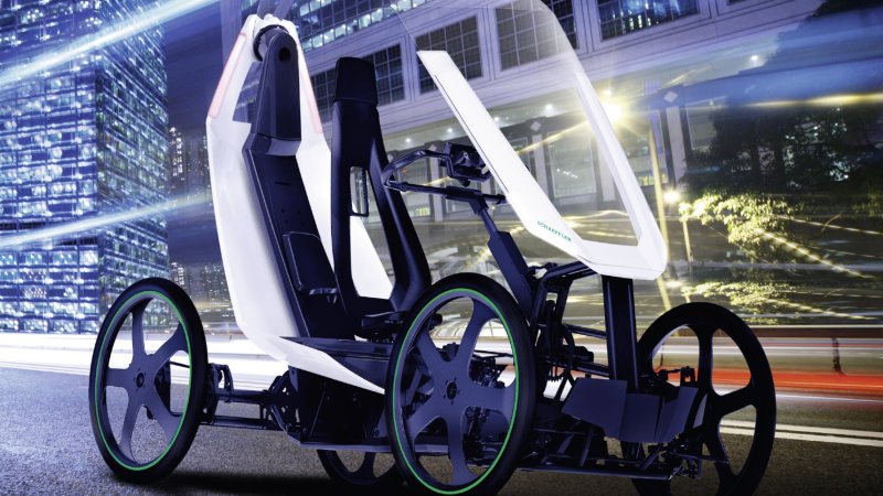 Schaeffler Bio-Hybrid is a four-wheeled e-bike concept