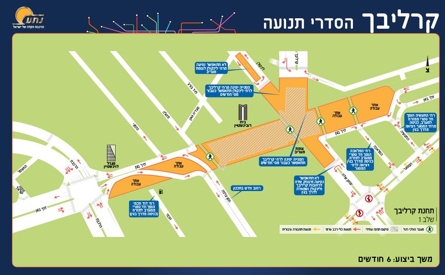 Tel Aviv Light Rail Construction Causes Less Traffic Than Expected