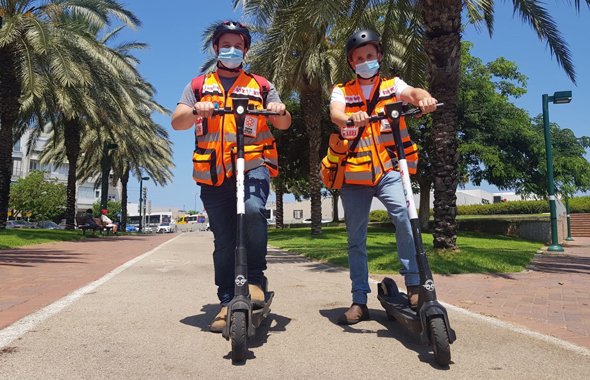 Bird offers free scooter sharing to help Tel Aviv medics reach the scene in seconds