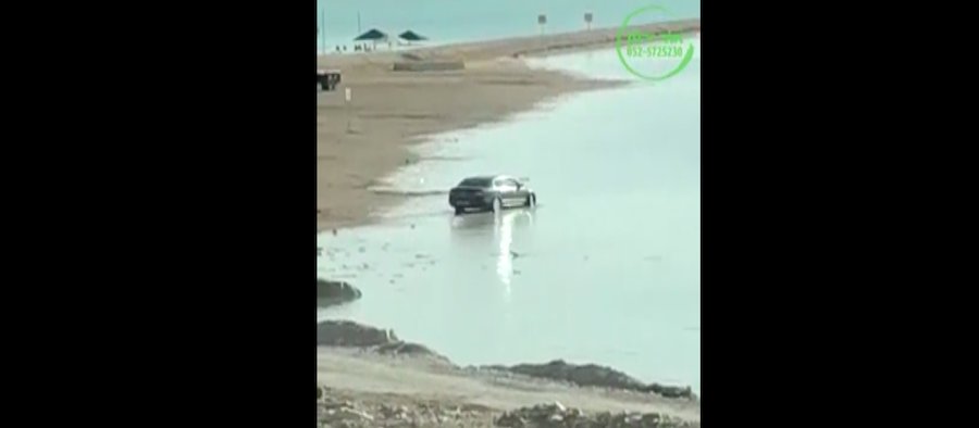 הזוי: האם נהג הסקודה סופרב ניסה להשבית את רכבו בים המלח?