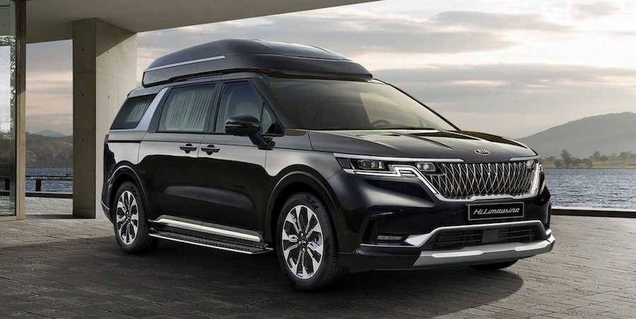 2021 Kia Carnival Limo Is A High-End People Mover With A Massive TV