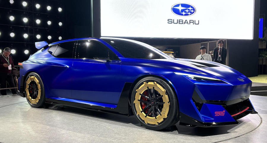 Subaru previews EV performance plans with fearsome STI concept