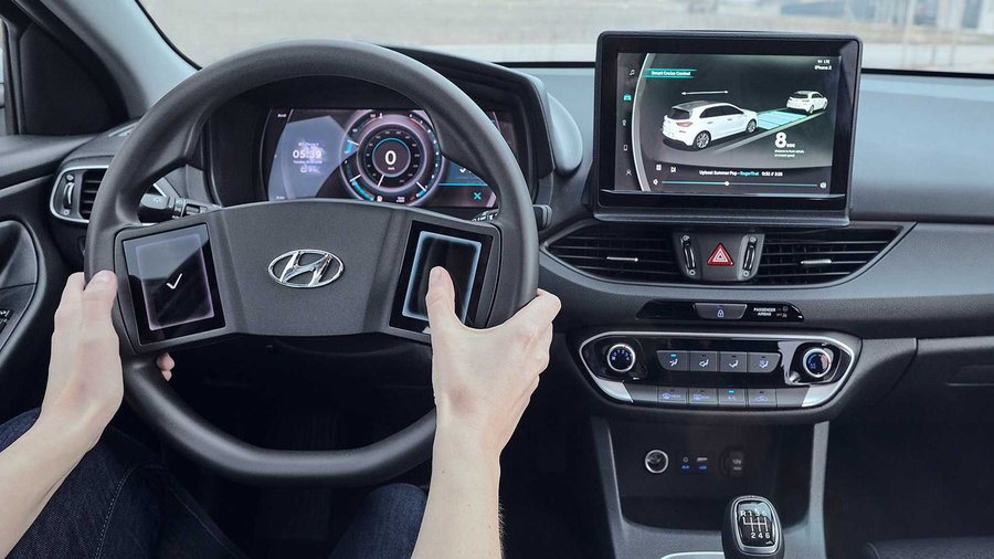 Hyundai Thinks Steering Wheel Touchscreens Are A Good Idea