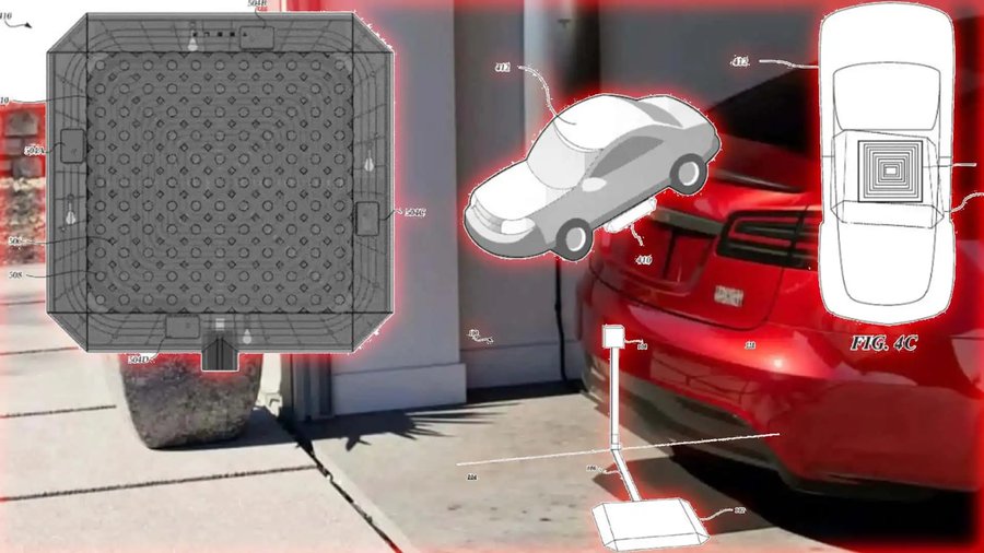 Tesla Wireless Car Charging Pad Revealed In Patent Drawings