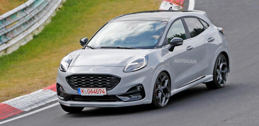 Ford Puma ST hybrid prototype spotted at the Nurburgring