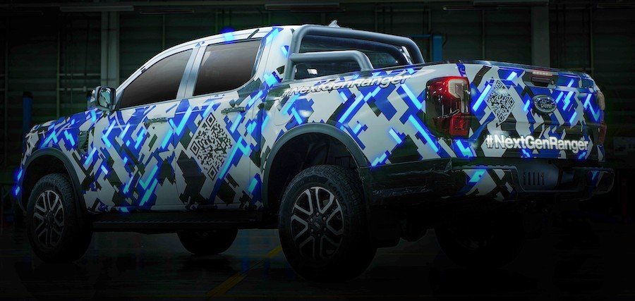 2022 Ford Ranger Global Model Teased In A More Revealing Body Wrap