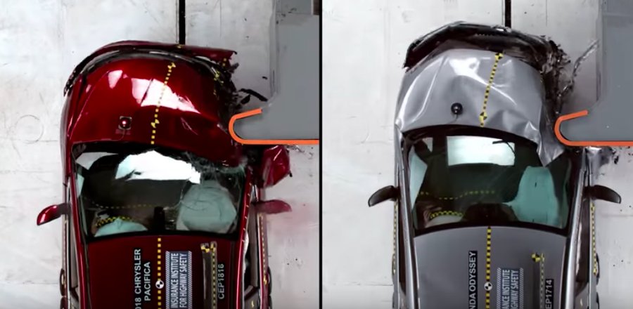 2018 Honda Odyssey bests Pacifica, Sienna in minivan crash, LATCH tests