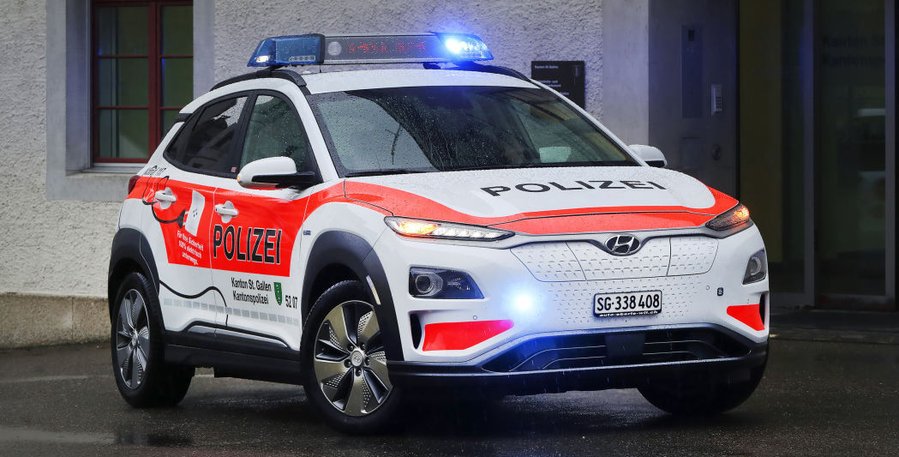 Swiss police pick Hyundai Kona Electric as EV patrol car