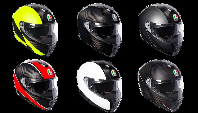 AGV Unveils First Ever Full Carbon Fiber Modular Helmet