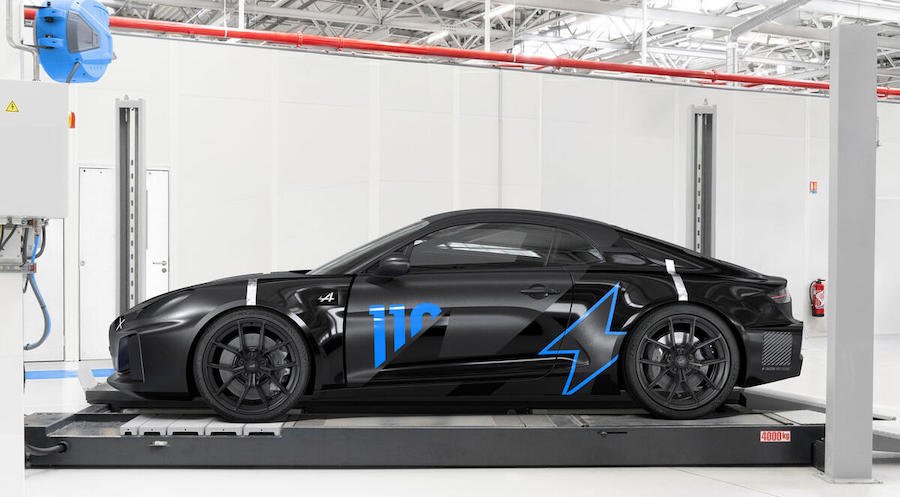 Next-gen Alpine A110 EV mule to appear at Goodwood
