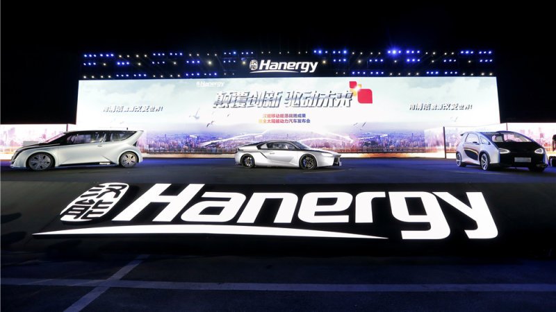 Hanergy claims solar cars need 5 hours of sun for 50 miles (80 km) of range