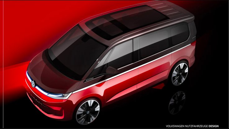 2022 Volkswagen T7 Multivan eHybrid Teased With Pure Electric Mode