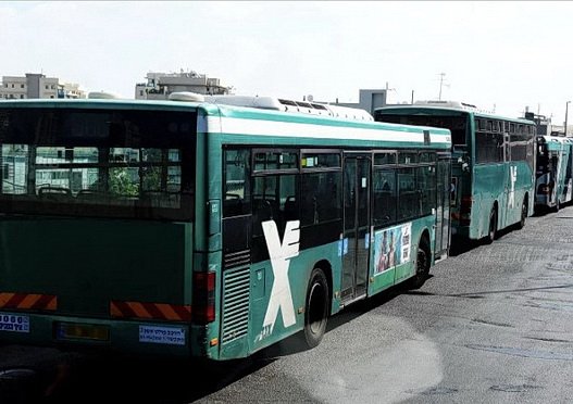 Работа автобусов "Эгед" в период отмены железнодорожного сообщения Биньямина – Тель-Авив