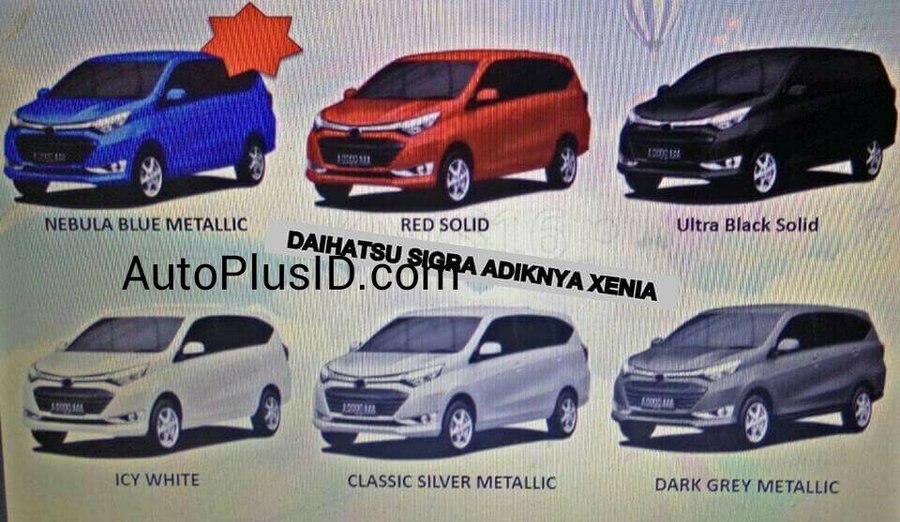 Daihatsu Sigra (Rebadged Toyota Calya) Leaked In All Exterior Colors