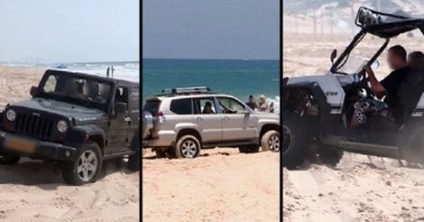 Off-road Vehicle Drivers Risking People's Lives on Israeli Beaches