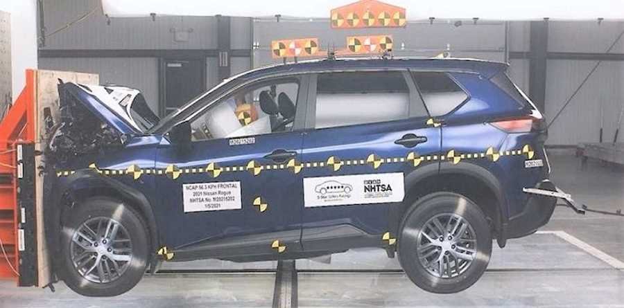 2021 Nissan Rogue Crash Test Results In Rare Two-Star Passenger Score