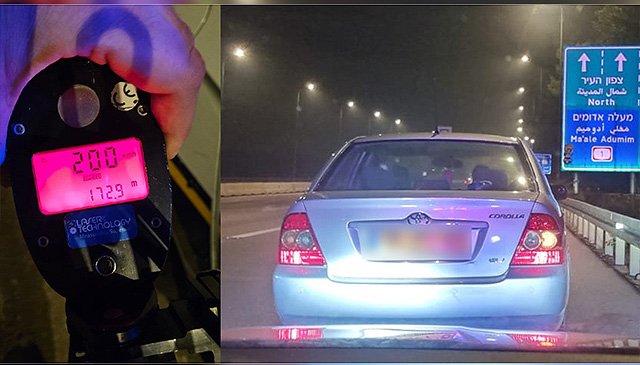 На 1-й трассе задержан водитель, разогнавший 20-летнюю "Короллу" до 200 км/ч