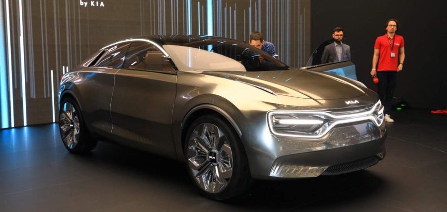 Kia's Imagine concept is a high-riding, electric sedan