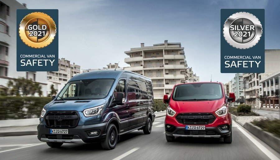 Ford Transit и Transit Custom удостоены наградами Euro NCAP