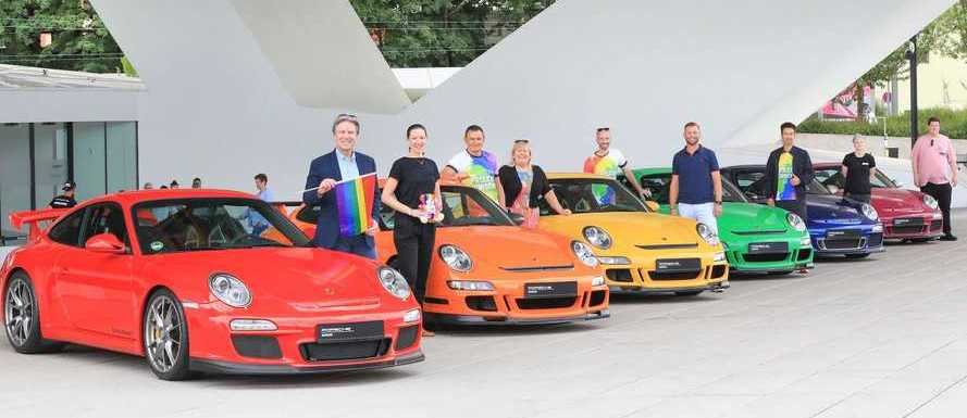 Porsche Celebrates Gay Pride With Rainbow-Colored 911s