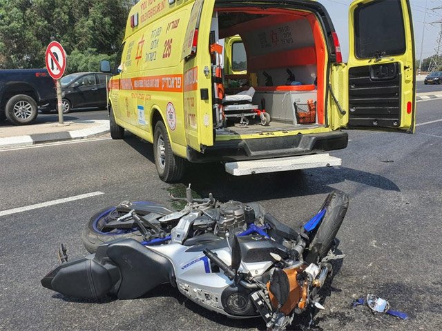 В результате ДТП в Иерусалиме тяжелые травмы получил мотоциклист