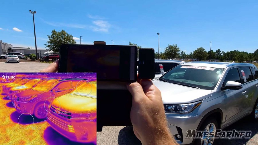Thermal Video Showing How Hot Black Cars Get Will Surprise You