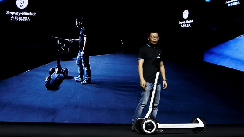 China's Ninebot unveils scooters that drive themselves to charging stations