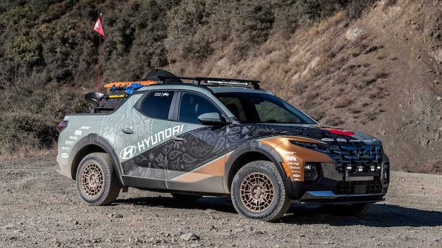 Hyundai Santa Cruz Gets Off Road Upgrades To Tackle Rebelle Rally