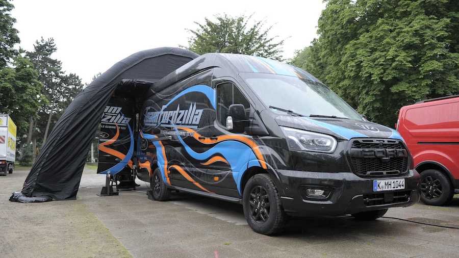 Ford Transit Turned Into Game Station On Wheels To Give Kids Joy