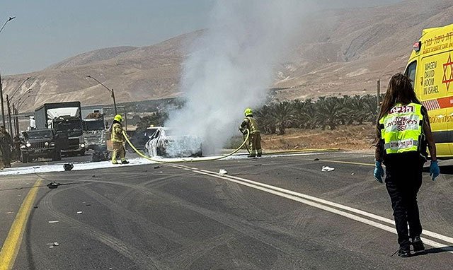 Двое мотоциклистов погибли в ДТП возле поселка Пцаэль в Иорданской долине