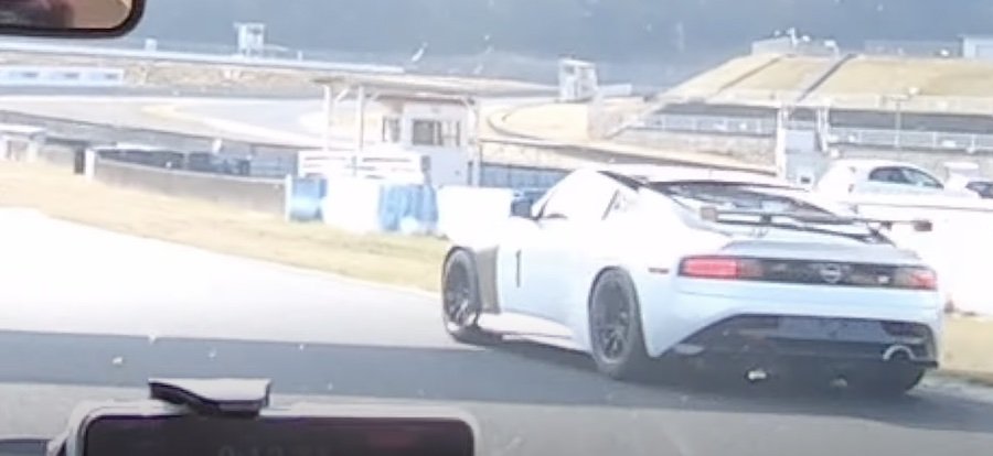 Strange Nissan Z Spotted On Track With Widebody Kit