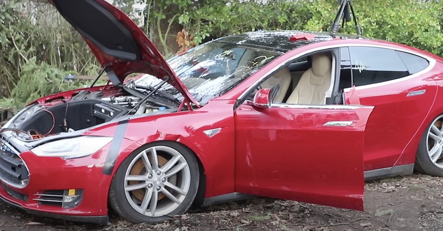 YouTuber Buys Four Flood-Damaged Teslas Sight Unseen, Sparks Start Flying