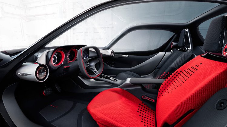 Opel Reveals the GT Concept's Futuristic Interior
