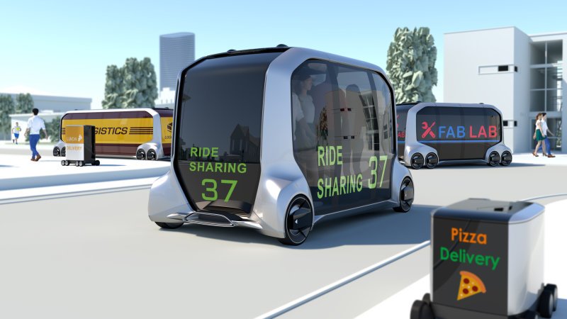 Toyota unveils e-Palette self-driving concept for rides, deliveries